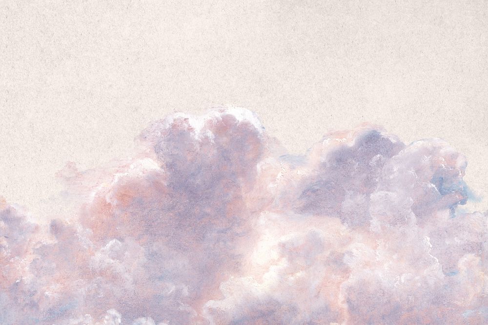 Aesthetic cloudscape background, dreamy illustration