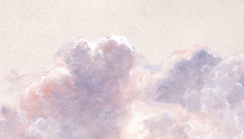 Aesthetic cloudscape background, dreamy design