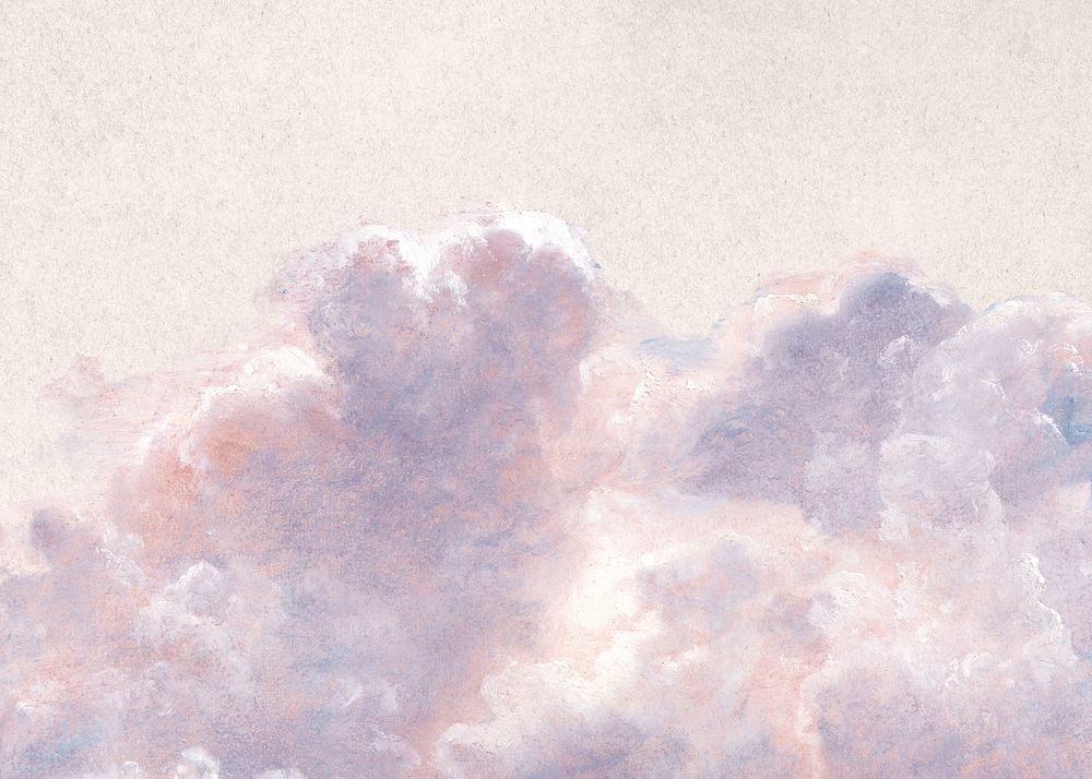 Aesthetic cloudscape background, dreamy illustration