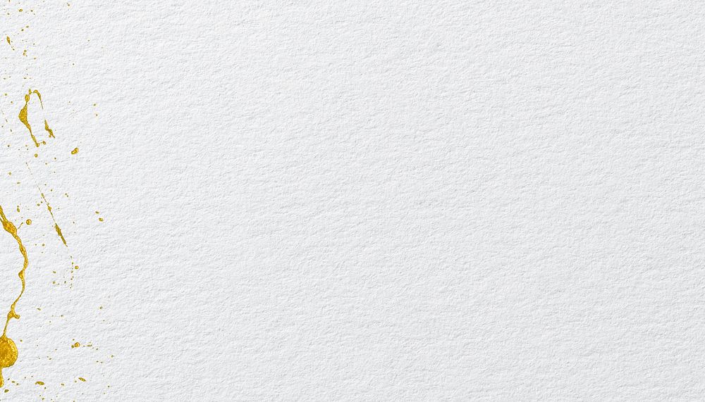 White textured background, gold splash | Premium Photo - rawpixel
