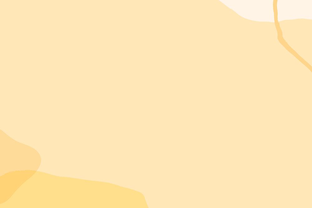 Pastel yellow background, organic shapes border