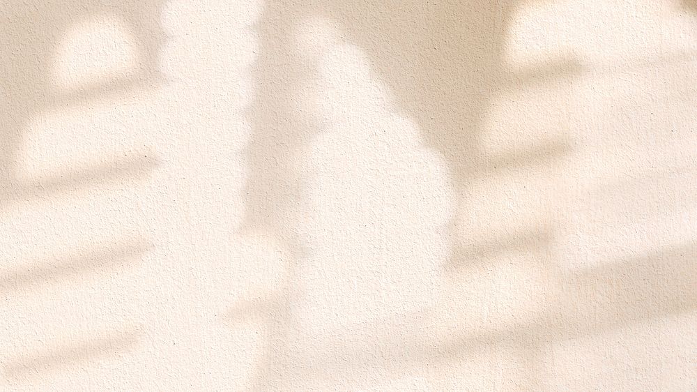 Aesthetic window shadow desktop wallpaper, beige background