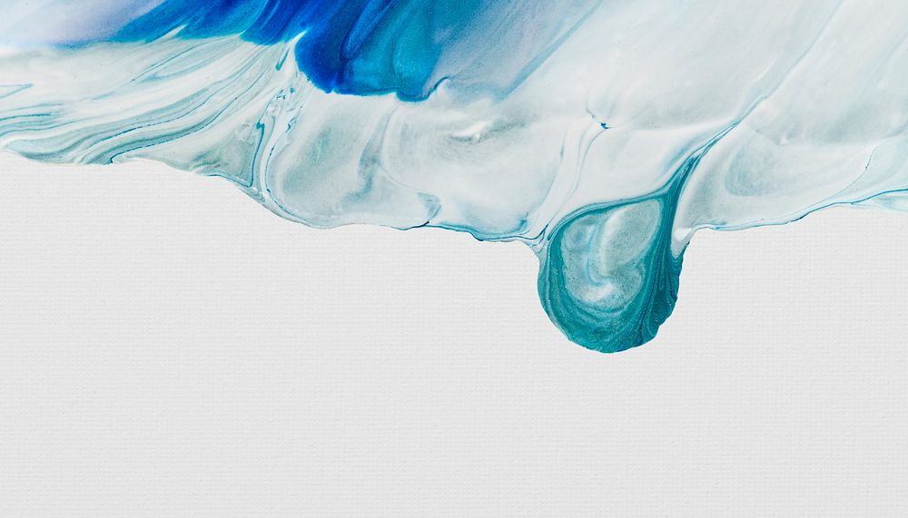 Blue paint smear textured background