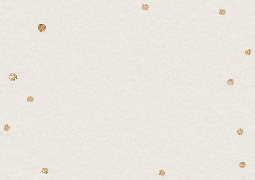 Beige textured background, gold glitter border