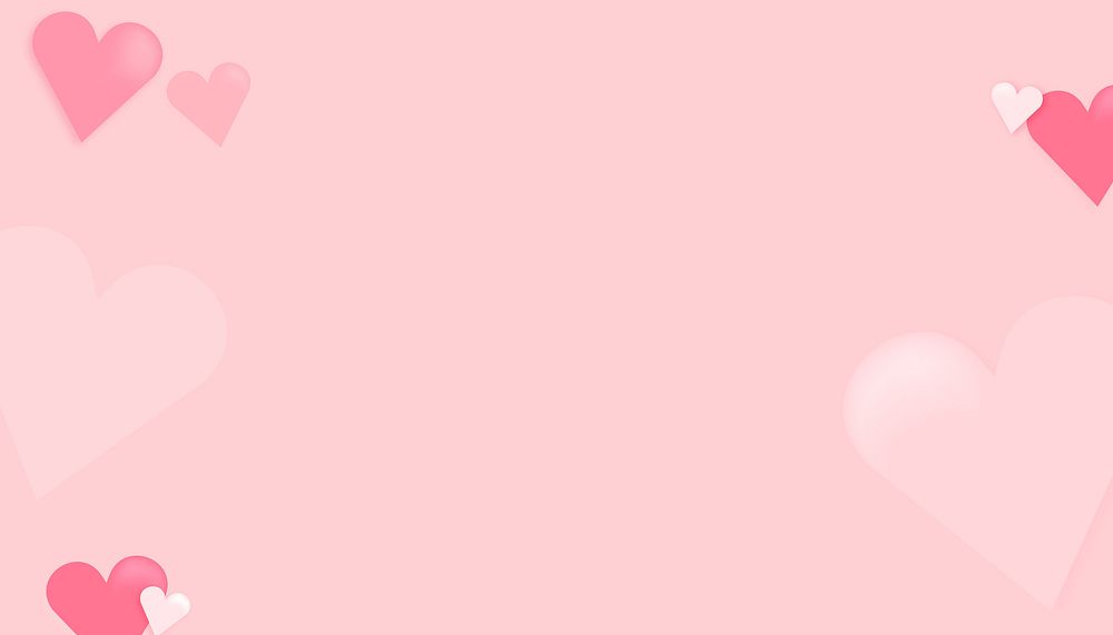 Pink valentine's heart background