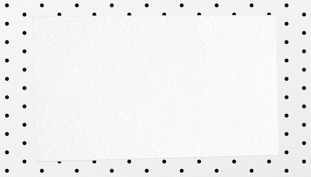 Polka dot frame background black and white design