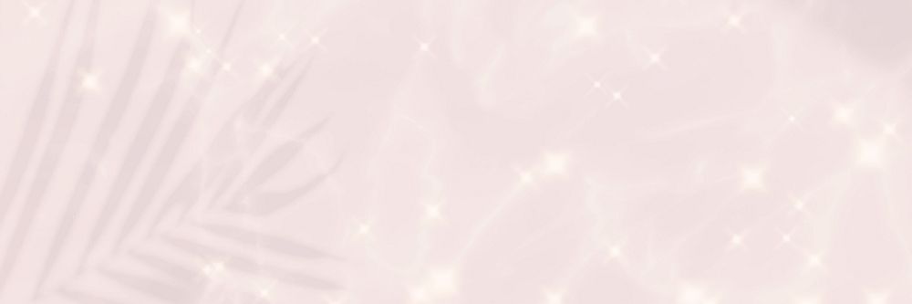 Pastel pink sparkled background, leaf shadow aesthetic