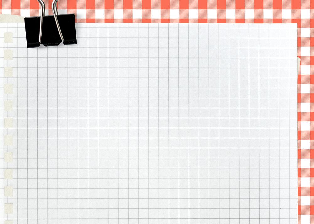 Grid patterned frame background, note paper 