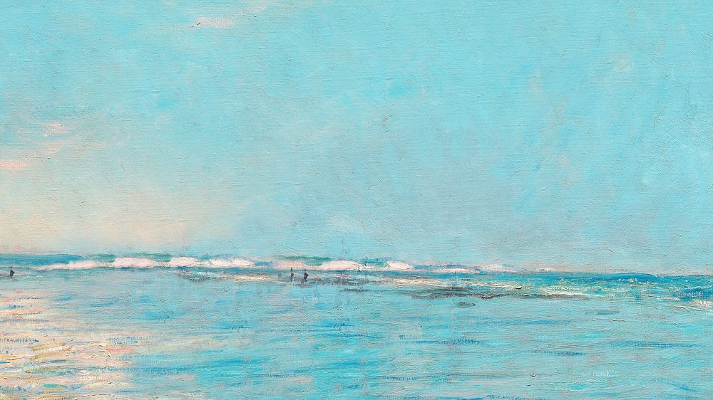 Vintage sea painting HD wallpaper