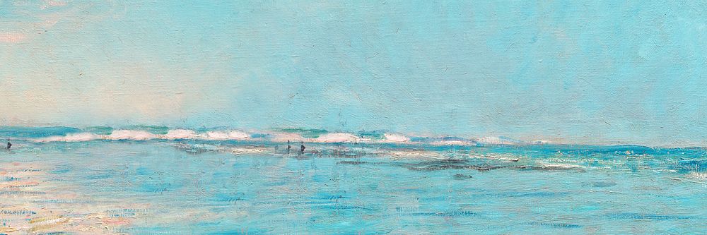 Vintage sea painting background