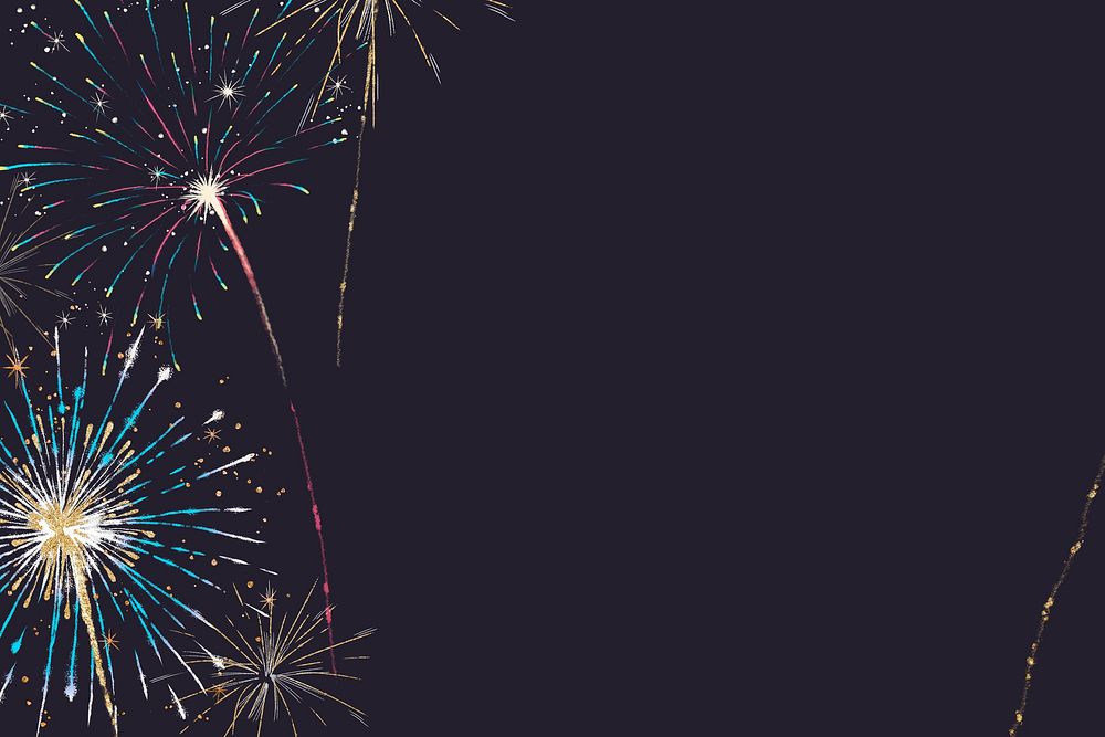 Fireworks celebration background