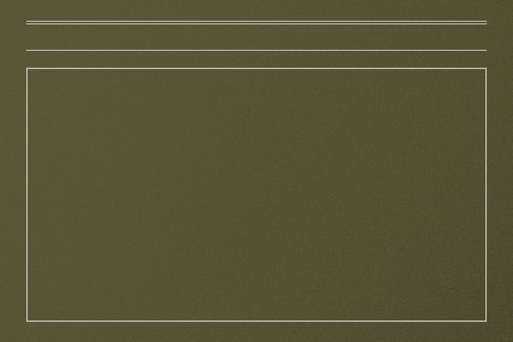 Line table frame background, dark green design