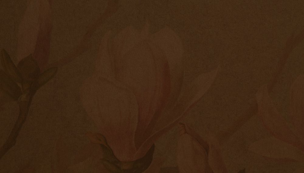 Vintage brown floral illustration background