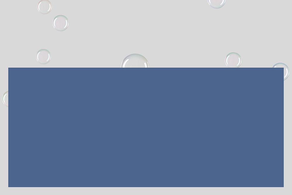 Gray bubble frame background, blue design