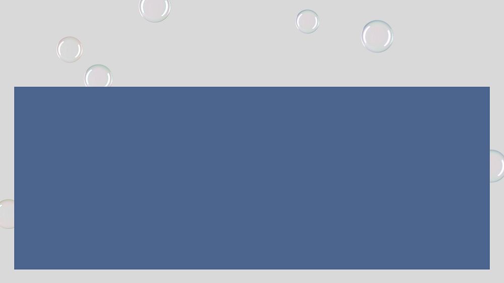 Gray bubble frame desktop wallpaper, blue design