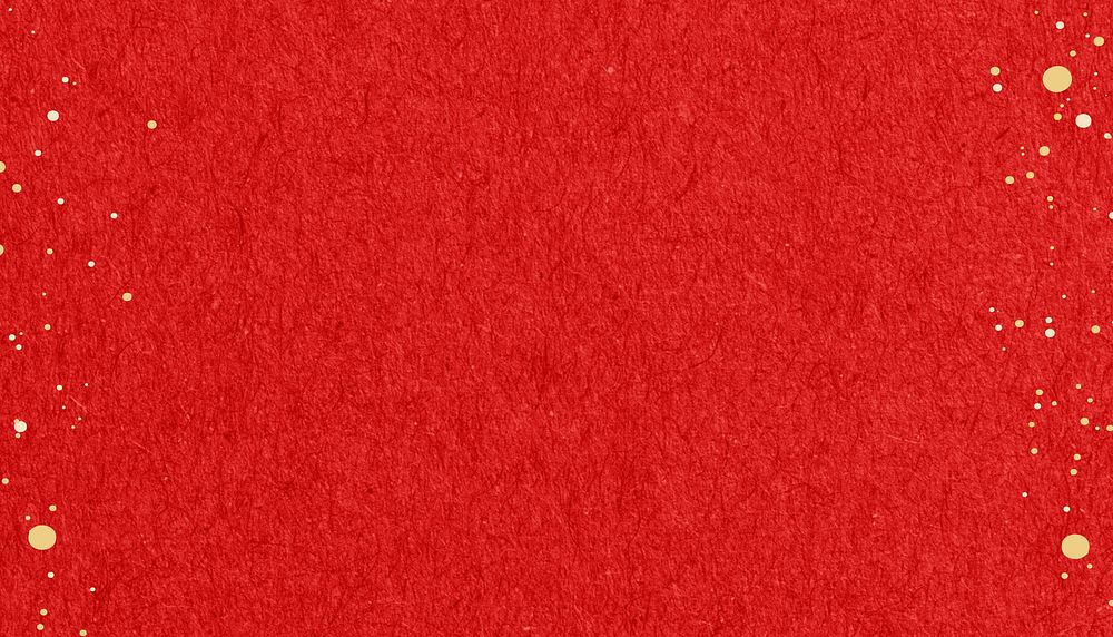 Red textured background, gold glitter border