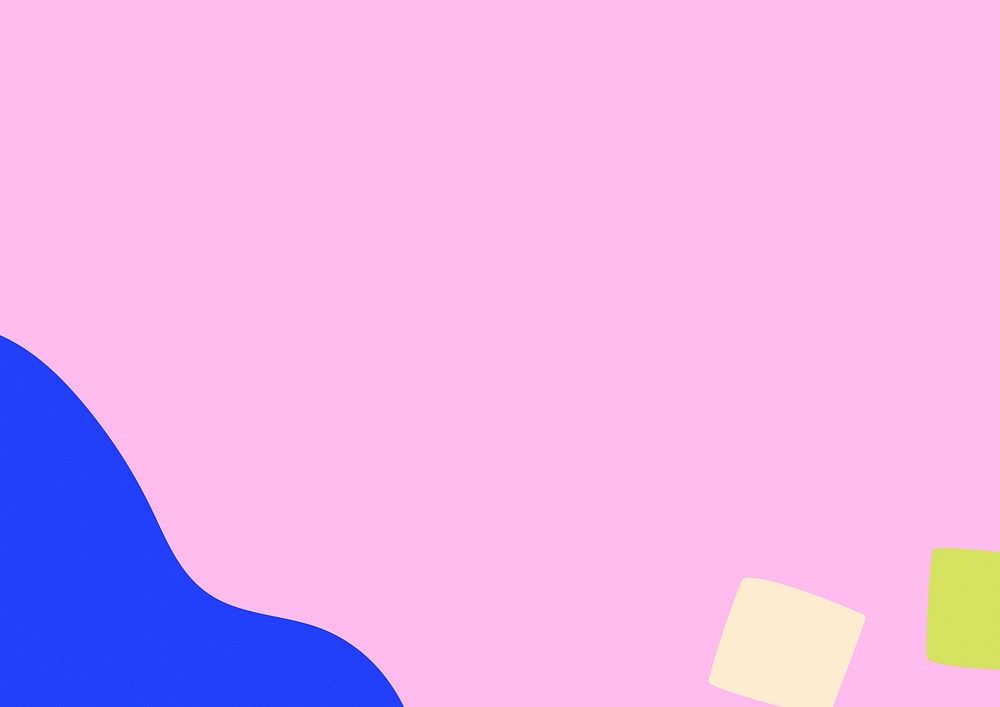 Pink colorful background, blue border
