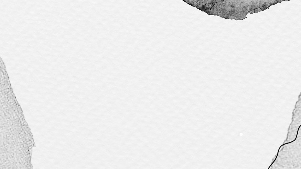 Gray paper textured computer wallpaper, watercolor stain border