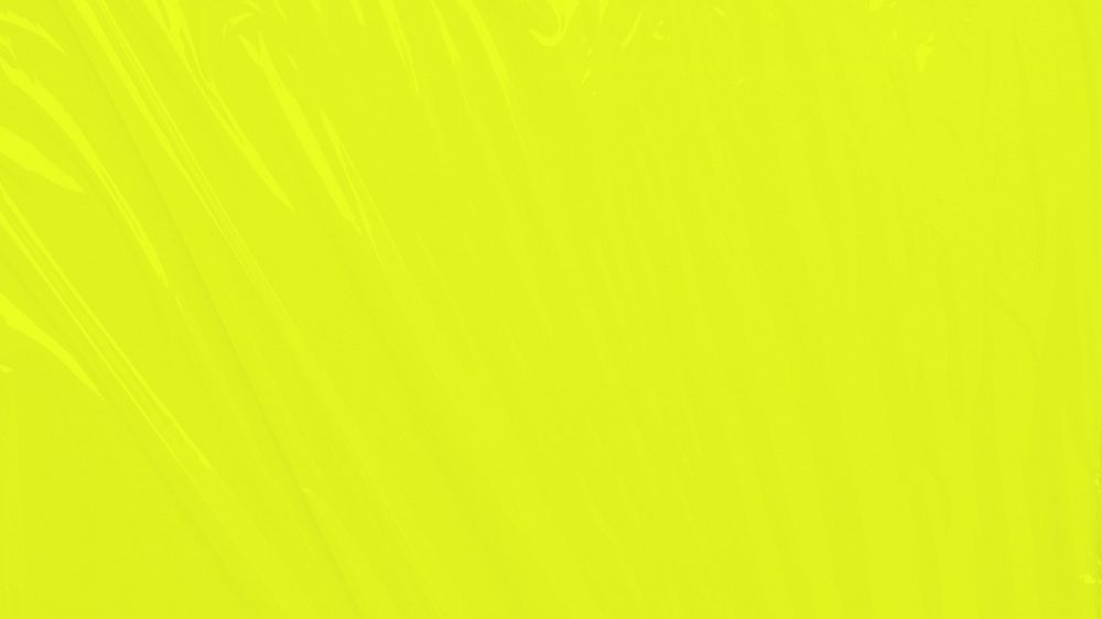 Bright lime yellow desktop wallpaper, plastic wrap texture