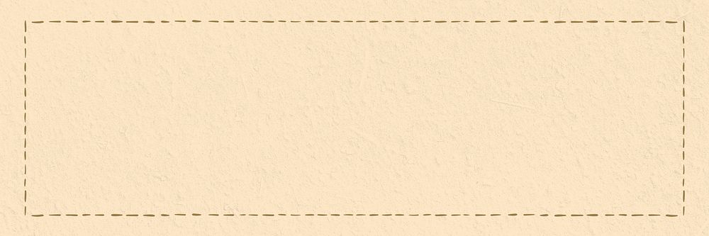 Dotted line frame background, beige design