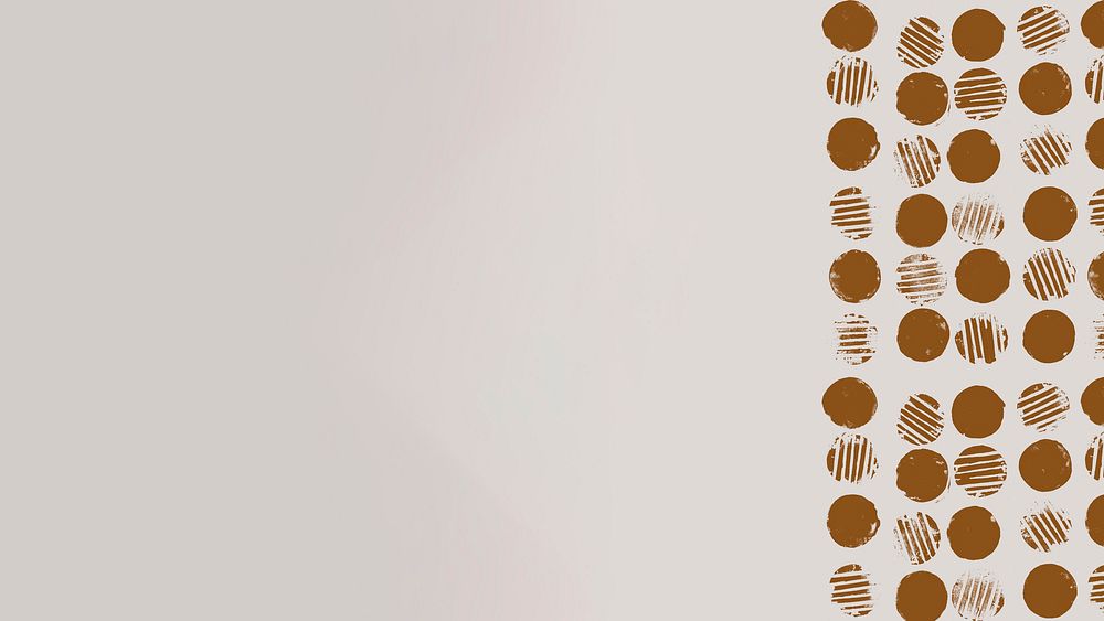 Brown desktop wallpaper, block print border