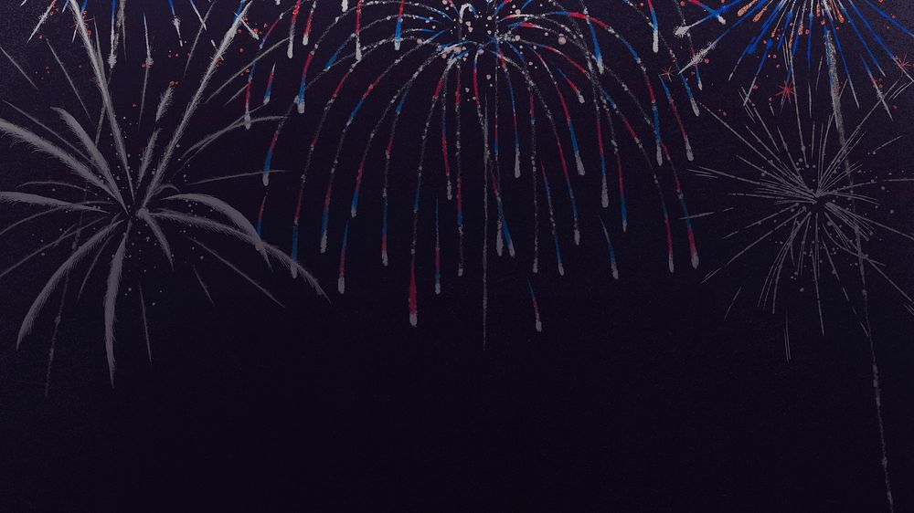 Purple festival fireworks desktop wallpaper, party & celebration design