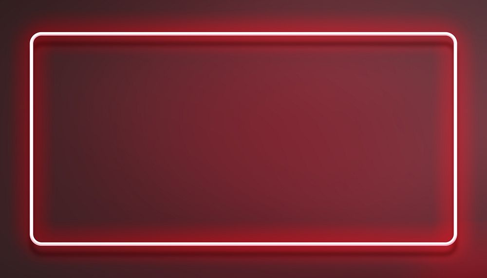 Neon red frame background