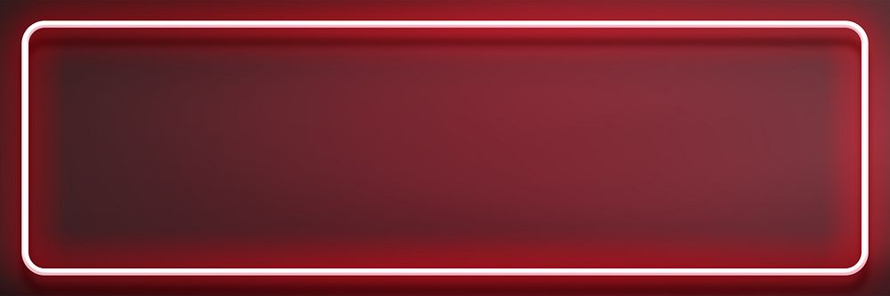 Neon red frame background