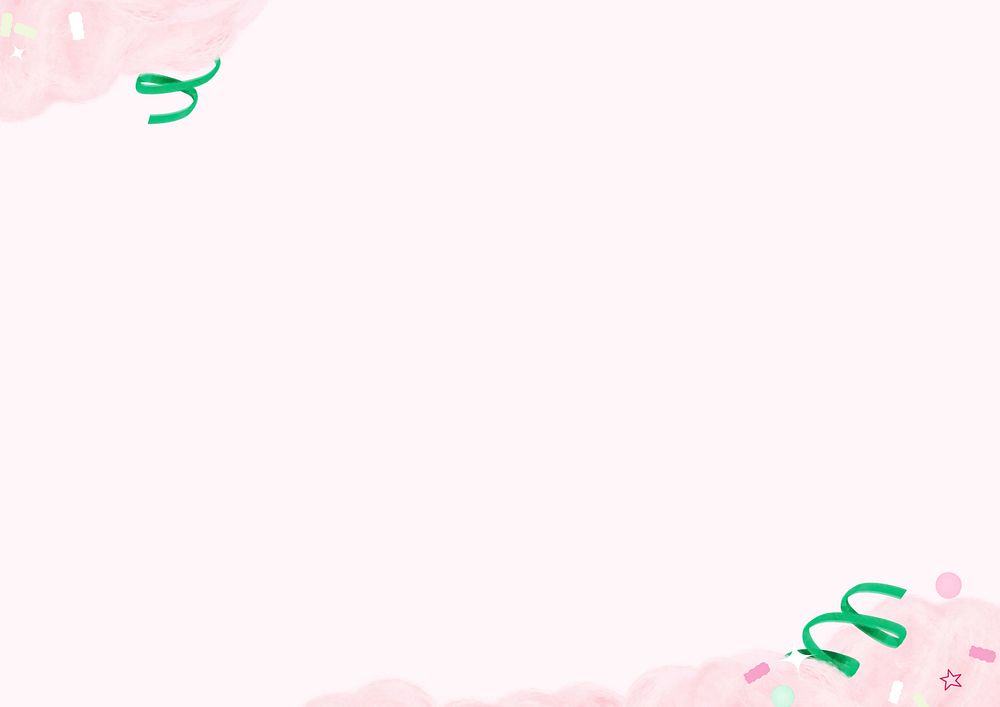 Pink cotton candy background, pastel border 