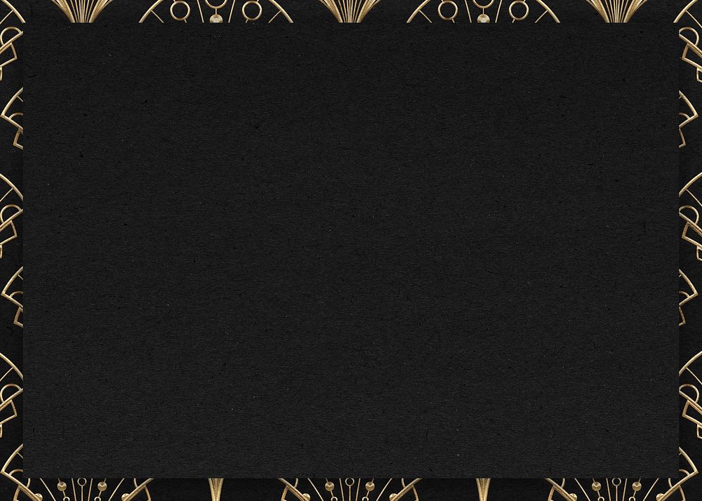 Vintage gatsby frame background, dark brown design