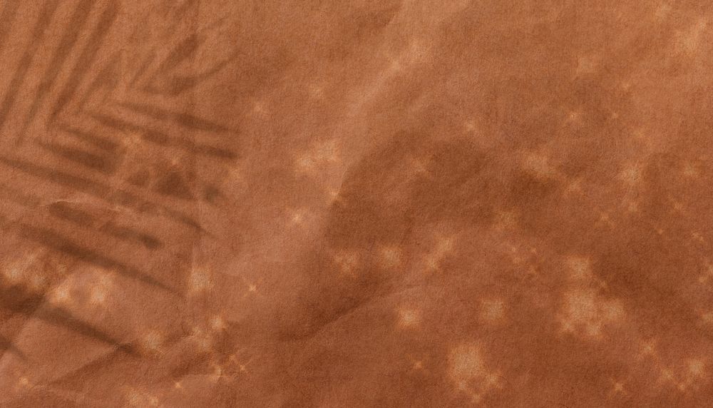 Brown sparkly background, leaf shadow border