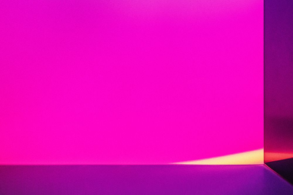 Pink neon wall background