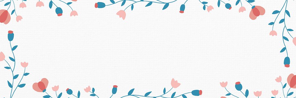 Aesthetic flower frame background