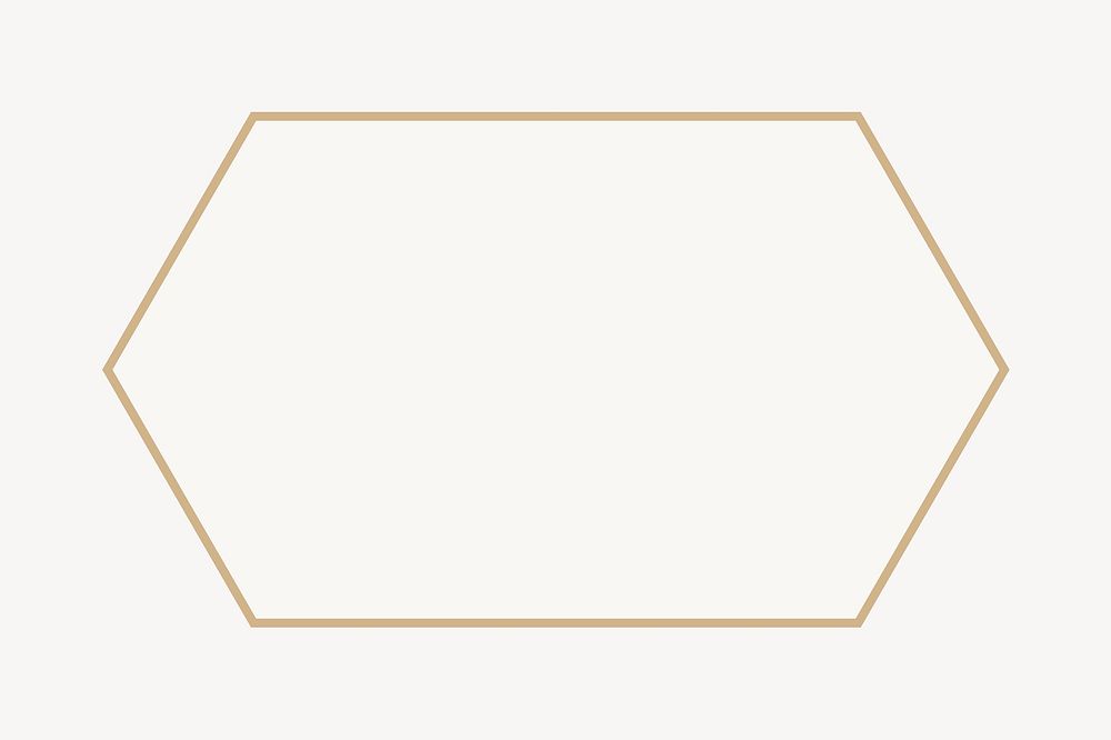 Hexagon shape badge
