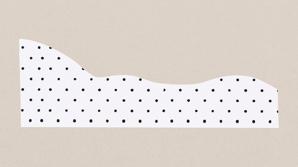 Ripped polka dot paper psd