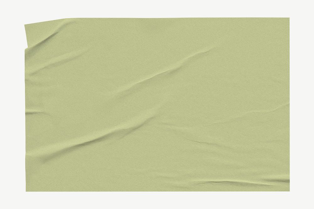 Olive green wrinkled paper psd