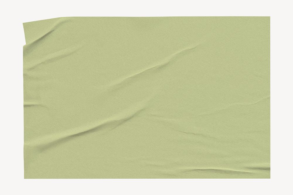 Olive green wrinkled paper