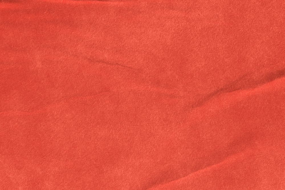 Red wrinkled paper background