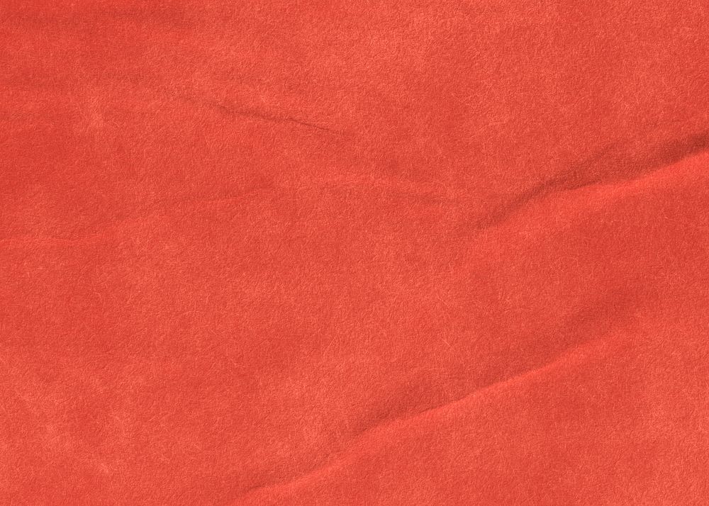 Red wrinkled paper background