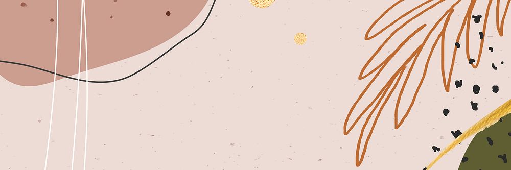 Pink botanical aesthetic background