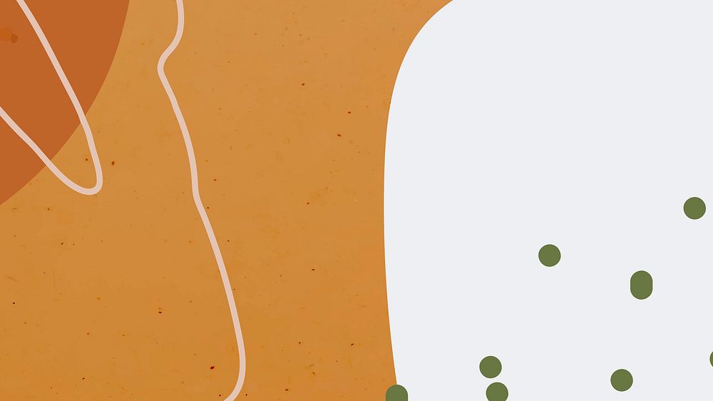 Summer orange memphis desktop wallpaper, aesthetic background
