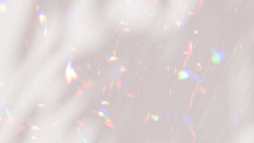 Aesthetic sparkly holographic desktop wallpaper, pastel pink background