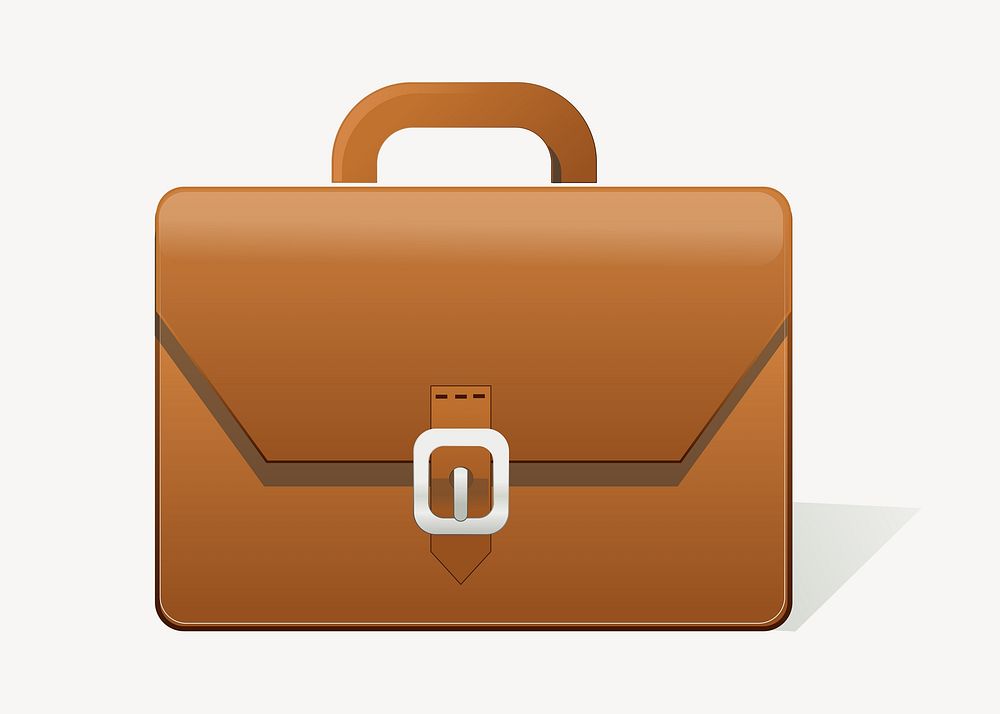 Business briefcase clipart. Free public domain CC0 image.