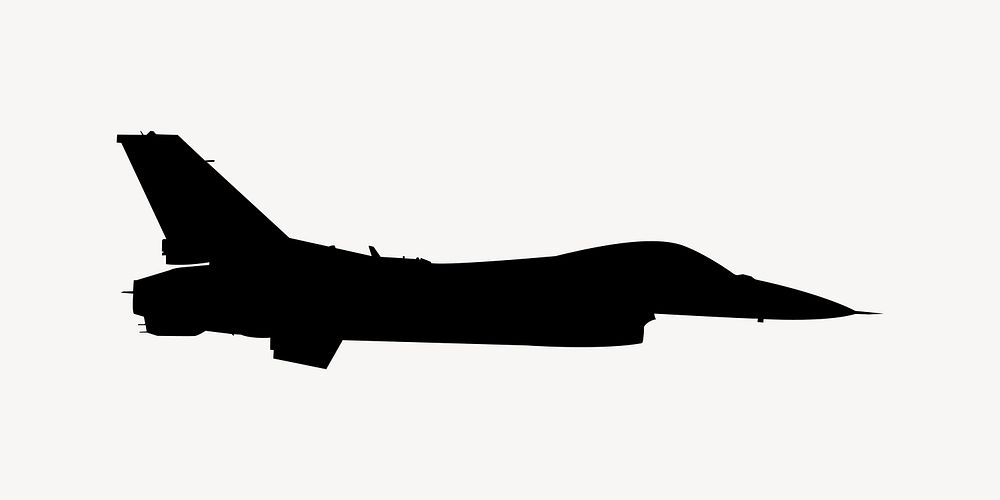 Airplane silhouette clipart. Free public domain CC0 image.