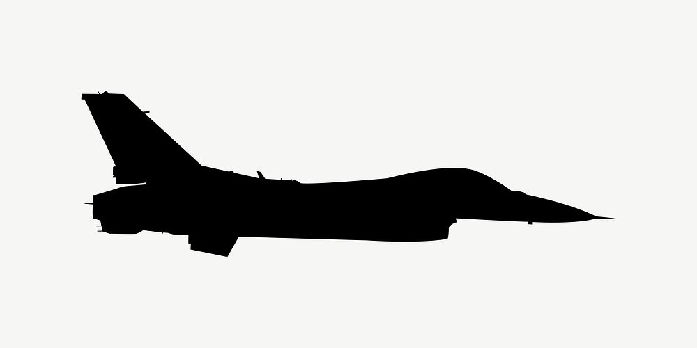 Airplane silhouette clipart illustration psd. Free public domain CC0 image.
