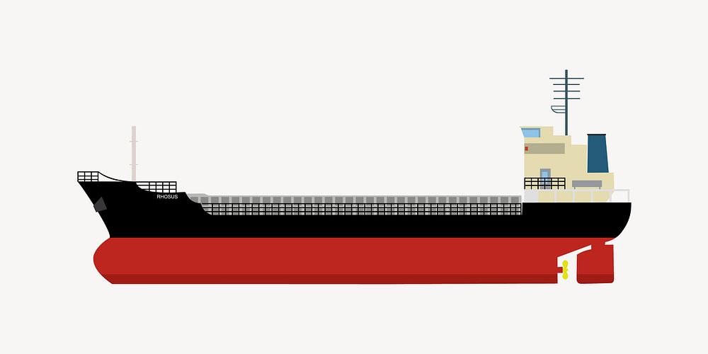 Ship clipart illustration vector. Free public domain CC0 image.