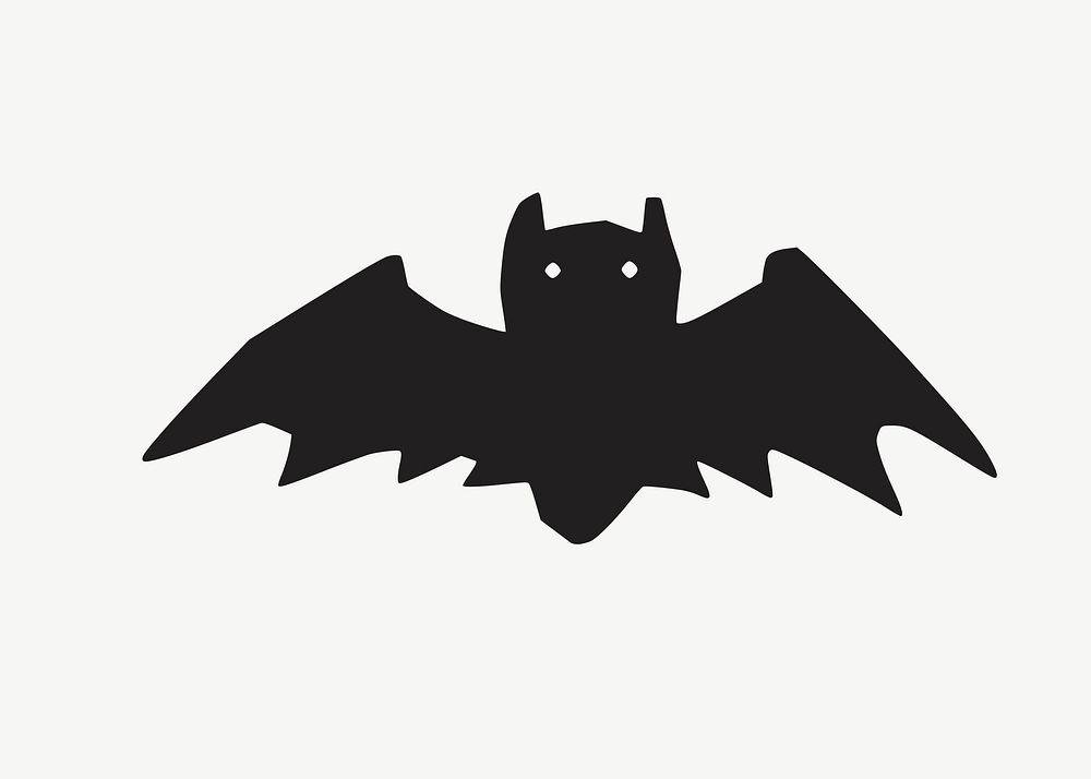 Bat illustration psd. Free public domain CC0 image.