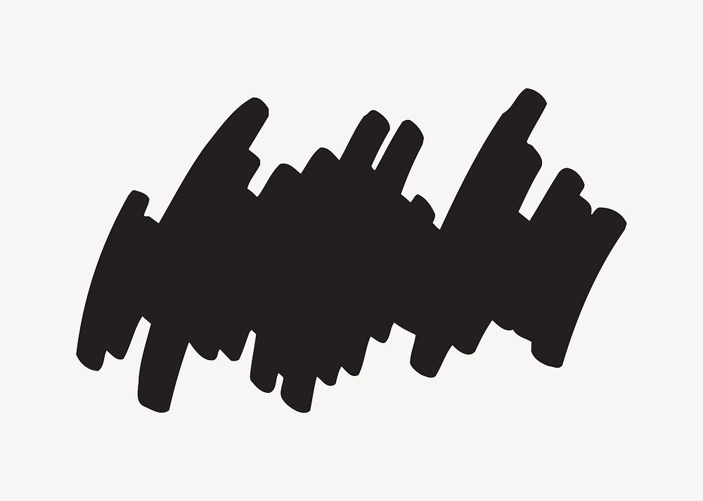 Silhouette stroke clipart illustration vector. Free public domain CC0 image.