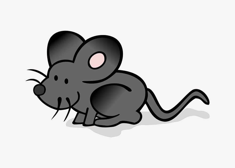 Mouse illustration. Free public domain CC0 image.