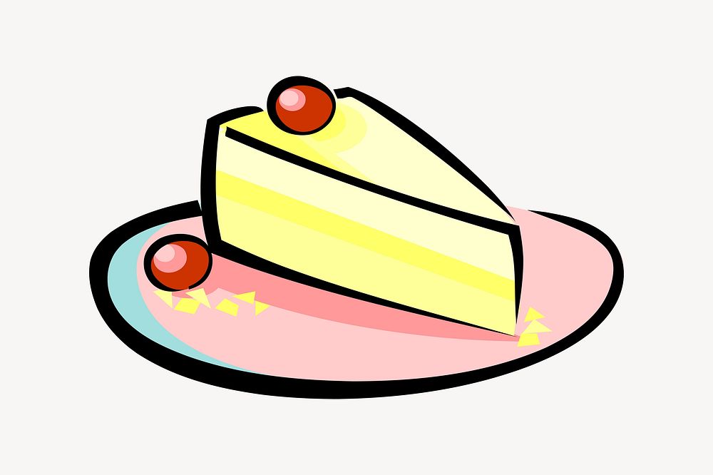 Cake illustration. Free public domain CC0 image.